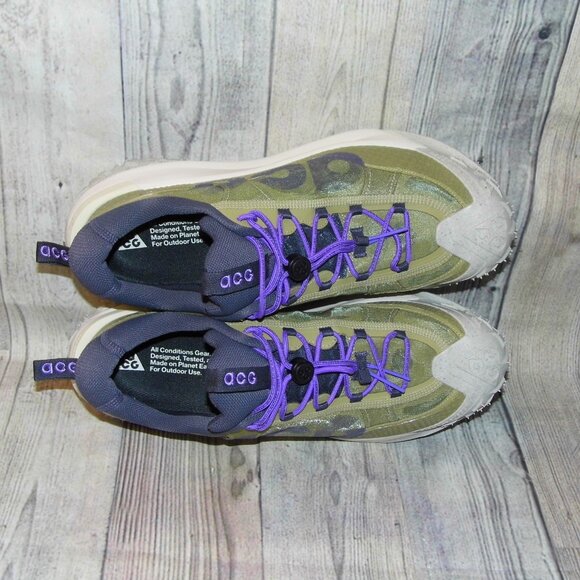 NIKE ACG Mountain Fly 2 Low Neutral Olive Mountain Grape Sneakers Mens Size 13 - Picture 6 of 7
